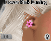 f0h Flower Pink Earring