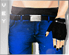 |V|  blue emo pants