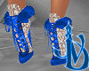 Blue Victorian Heels