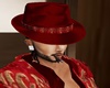 Red Silk Mafia Hat