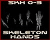 Skeleton Hands DJ LIGHT