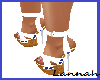 *L* White Sandals