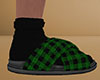 Green Slides Plaid (M)