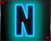 Neon Letter N