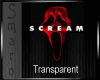 S: Scream mask sticker