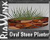 Wx:MC Oval Stone Planter