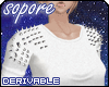 [A] White Spiked Sweater