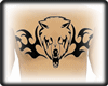 ST) Wolf Head Tattoo