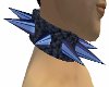 blue chrome spike collar