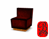 retro  red velvet chair