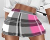 Plaid Pleated Skirt Pink