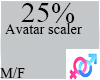 C. 25% Avatar Scaler