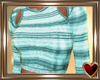 Teal Striped Sweater 2