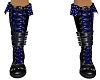 Blue studded boots