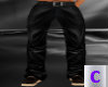 Men Black Leather Pants