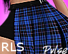 Plaid Skirt Blue | RLS