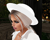 White dress hat