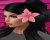 pink hair flower