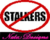 No stalkers Sticker
