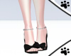 .M. BLK Petite Bow Heels