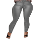 Pewter Grey Leather Pant