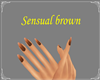 Sensual Handsbrown Nails
