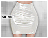 White Latex Skirt RL