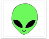 Green dancing alien