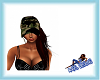 Red Long Hair Camo Hat