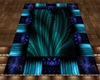 blue an teal rug