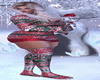 Candycane Knit Dog Set