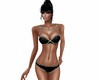 swimsuit black gold