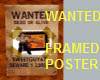 Frame WANTED POSTER SG67