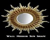 Wall mirror sun shape