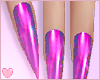 Wild Pink Stiletto Nails