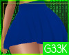 [G] Pleated Skirt Blue