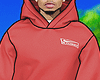 NK x Stssy Red Hoodie