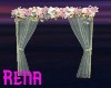 G Wedding Flower Curtain