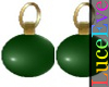 V2 Green Bauble Earrings