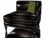 Blk Leather w/GreenChair