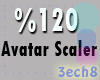 120%  Avatar Scaler