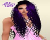 Purple Long Curls Hair
