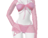 pink net dress