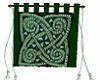 Grn celtic knot tapesty