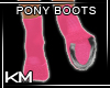 +KM+ Pony Boots S Pink
