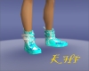 Female Blue Toxic Boots