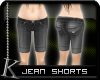 K| Jean Shorts: Gray
