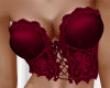 Burgundy Satin Bustier
