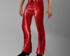 pvc pants red