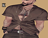 /K/ Brown Open Shirt.